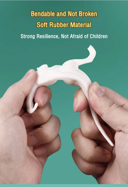 Kit de pintura de dinosaurios DIY sin pintar, juguetes de modelos en blanco para niños de más de 3 años