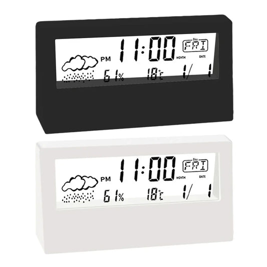 Termómetro LED Multifunción con Higrómetro y Reloj