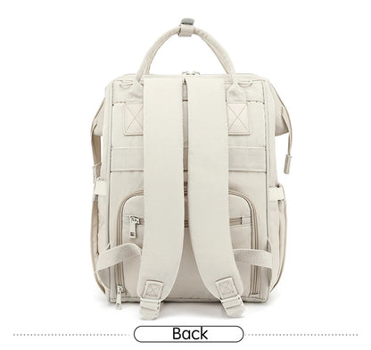 Mochila Impermeable de pañales con ganchos para cochecito