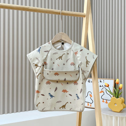 Babero Impermeable de Manga Corta (PU) – Animales