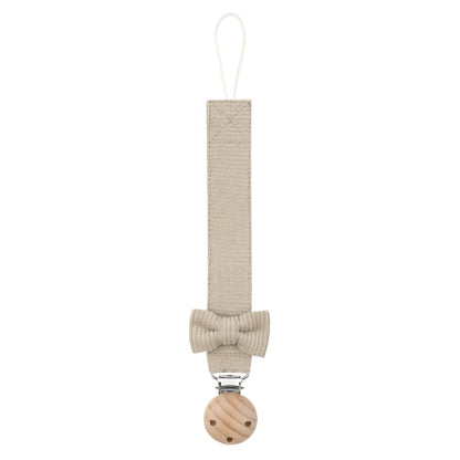 Cadena Porta-Chupete de Madera y Algodón (24 cm)
