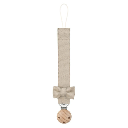 Cadena Porta-Chupete de Madera y Algodón (24 cm)