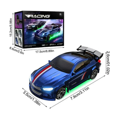 Coche de carreras eléctrico RC 1:64 4WD, juguete de derrape realista, vehículo de carreras ergonómico, juguetes para niños, regalo de Navidad
