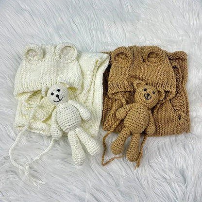 Set Fotografía Recién Nacido 3 pzs – Oso (0–3 m)