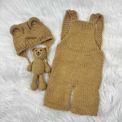 Set Fotografía Recién Nacido 3 pzs – Oso (0–3 m)