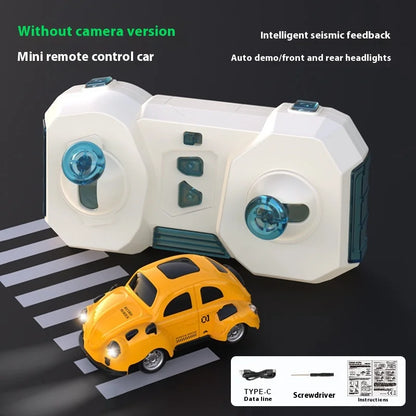 Mini coche de carreras con Control remoto RC, cámara de transmisión en tiempo Real, 2,4G