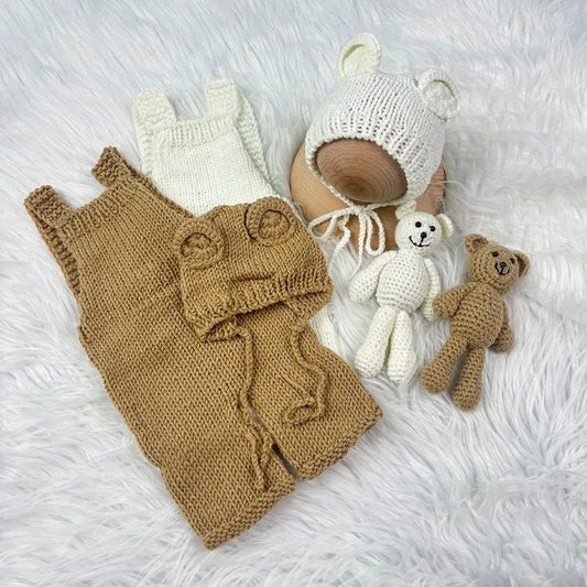 Set Fotografía Recién Nacido 3 pzs – Oso (0–3 m)