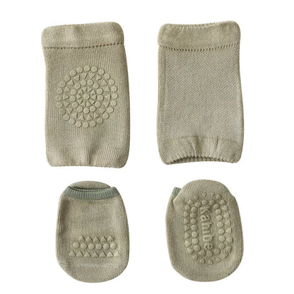 Conjunto de calcetines y rodilleras para bebé