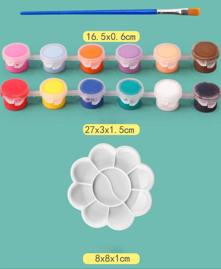 Kit de pintura de dinosaurios DIY sin pintar, juguetes de modelos en blanco para niños de más de 3 años