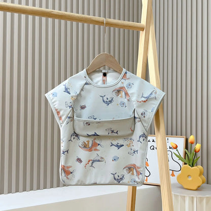 Babero Impermeable de Manga Corta (PU) – Animales
