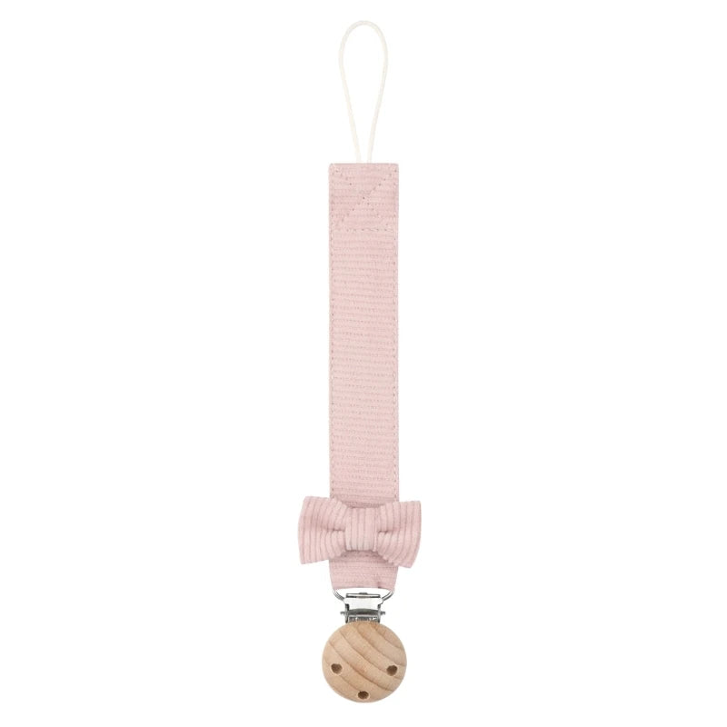 Cadena Porta-Chupete de Madera y Algodón (24 cm)