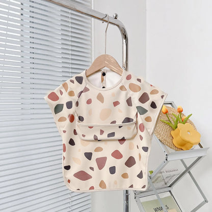 Babero Impermeable de Manga Corta (PU) – Animales
