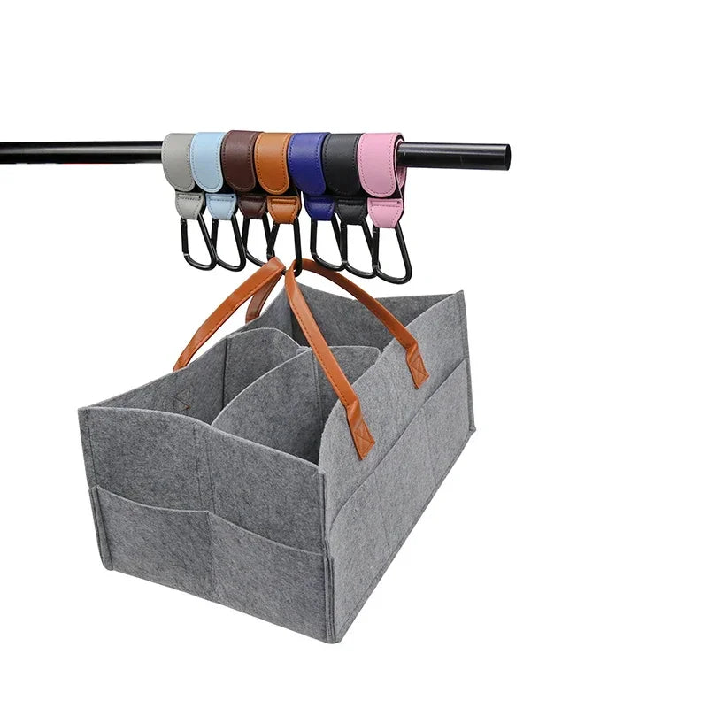 Gancho de cuero PU para cochecito