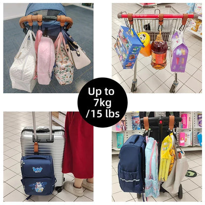 Gancho de cuero PU para cochecito