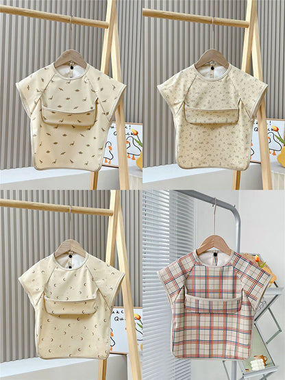 Babero Impermeable de Manga Corta (PU) – Animales