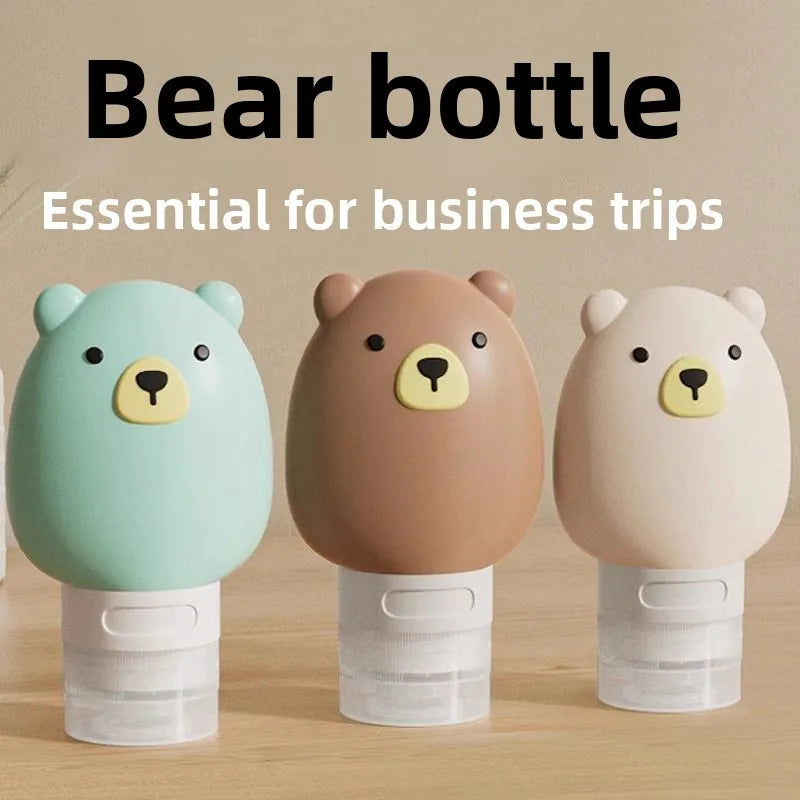 Botella de viaje de silicona reutilizable de 70 ml, ideal para champú, gel o cremas