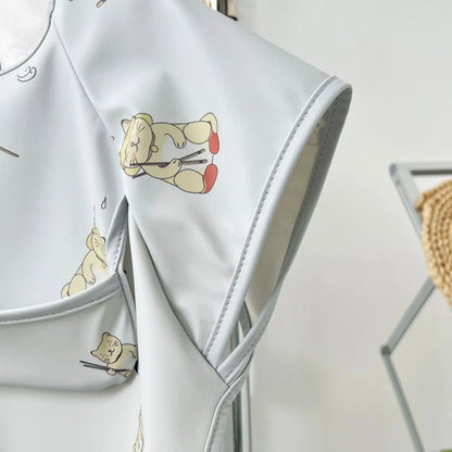 Babero Impermeable de Manga Corta (PU) – Animales