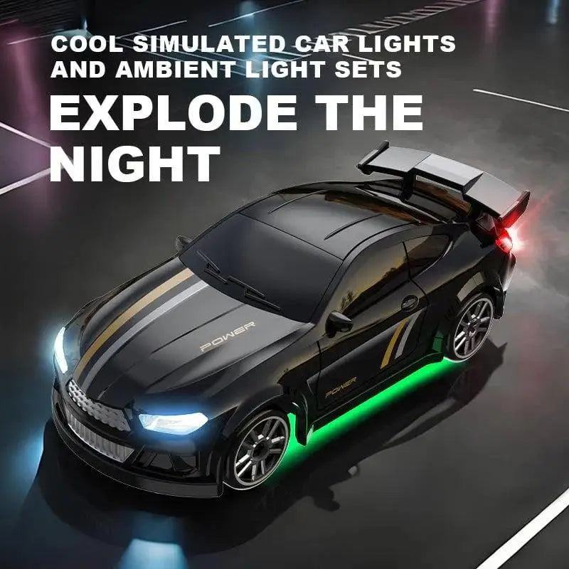 Coche de carreras eléctrico RC 1:64 4WD, juguete de derrape realista, vehículo de carreras ergonómico, juguetes para niños, regalo de Navidad