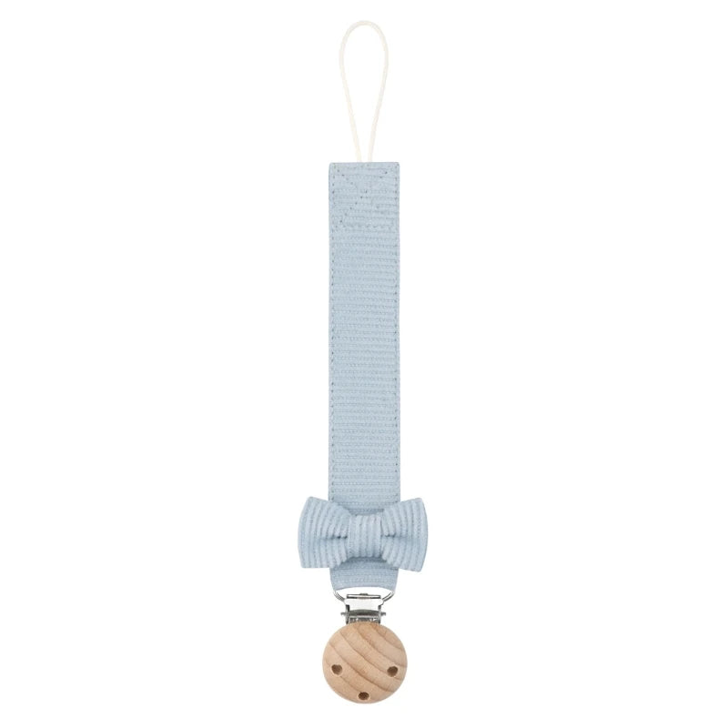 Cadena Porta-Chupete de Madera y Algodón (24 cm)