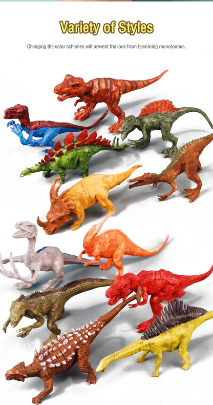 Kit de pintura de dinosaurios DIY sin pintar, juguetes de modelos en blanco para niños de más de 3 años