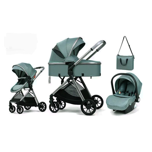 Cochecito 3-en-1 Plegable(+ Bolso Maternal)