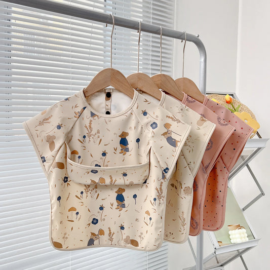 Babero Impermeable de Manga Corta (PU) – Animales