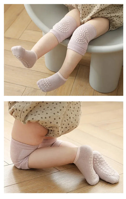 Conjunto de calcetines y rodilleras para bebé