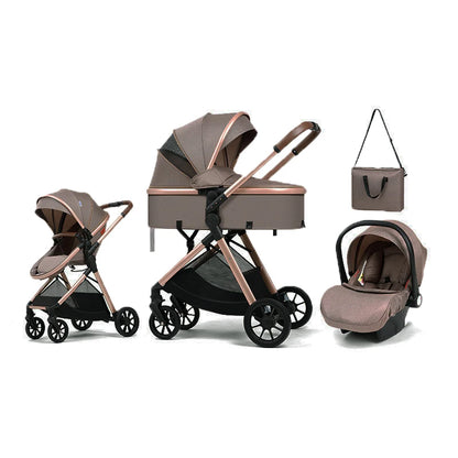Cochecito 3-en-1 Plegable(+ Bolso Maternal)
