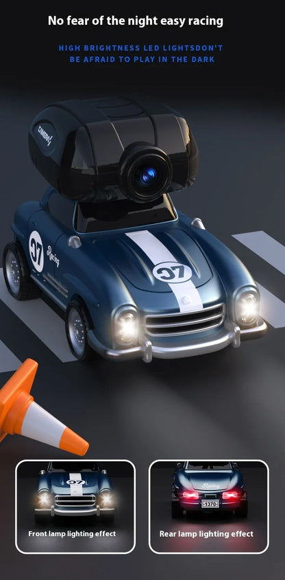 Mini coche de carreras con Control remoto RC, cámara de transmisión en tiempo Real, 2,4G