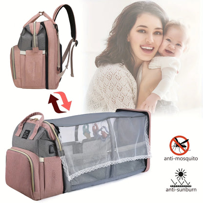 Mochila de Maternidad con Cuna Portátil