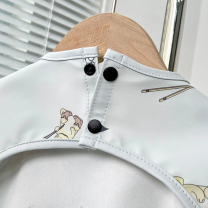 Babero Impermeable de Manga Corta (PU) – Animales