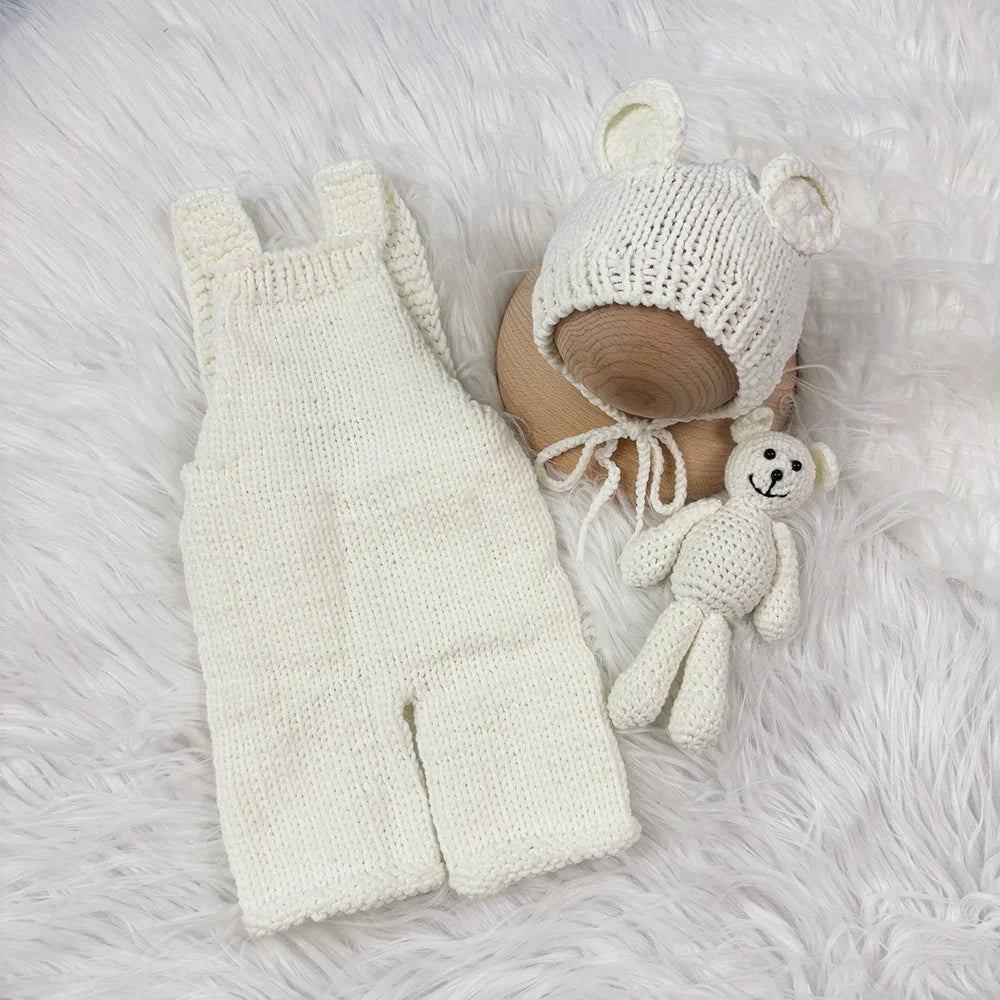 Set Fotografía Recién Nacido 3 pzs – Oso (0–3 m)