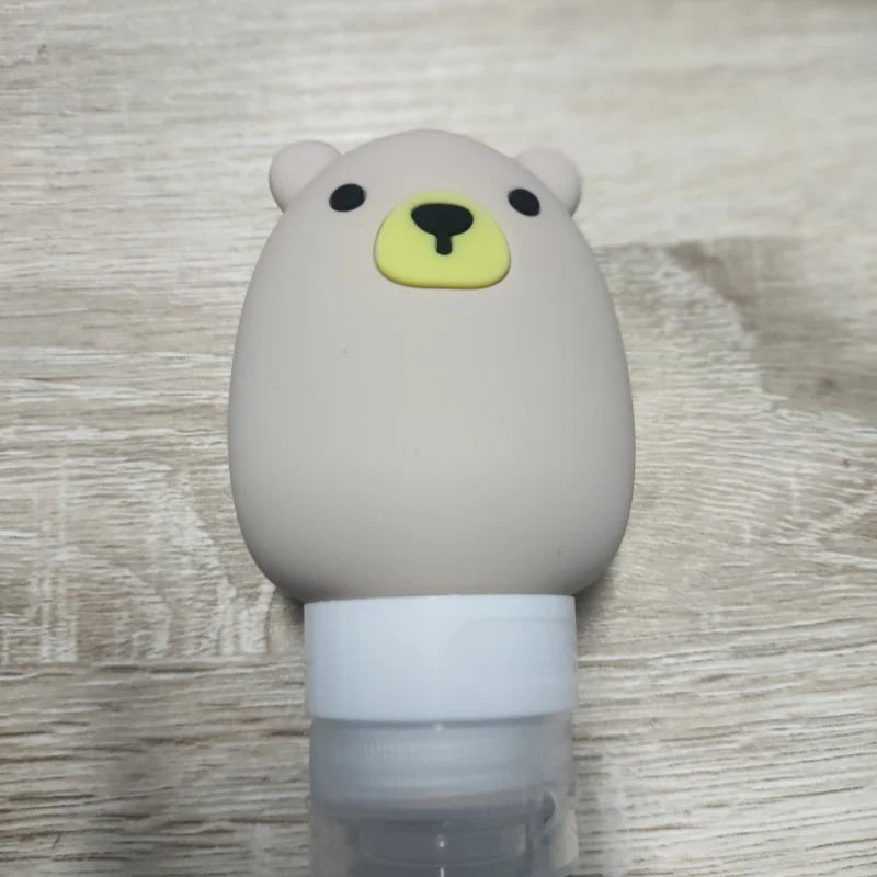 Botella de viaje de silicona reutilizable de 70 ml, ideal para champú, gel o cremas