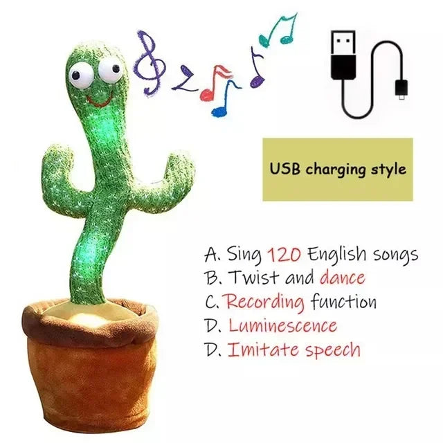 Cactus Parlante y Bailarín (Recargable)