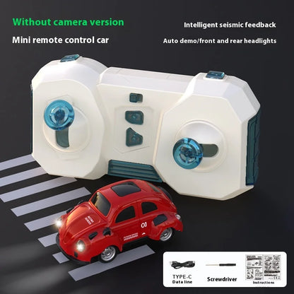 Mini coche de carreras con Control remoto RC, cámara de transmisión en tiempo Real, 2,4G