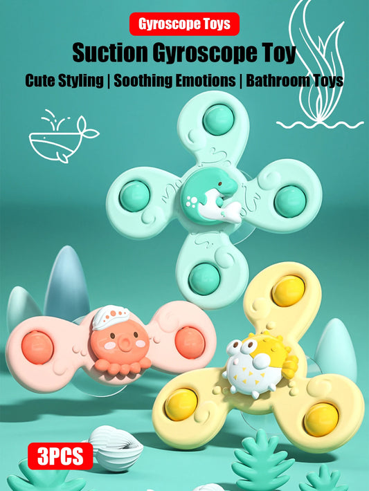 Set 3 Juguetes de Baño con Ventosa