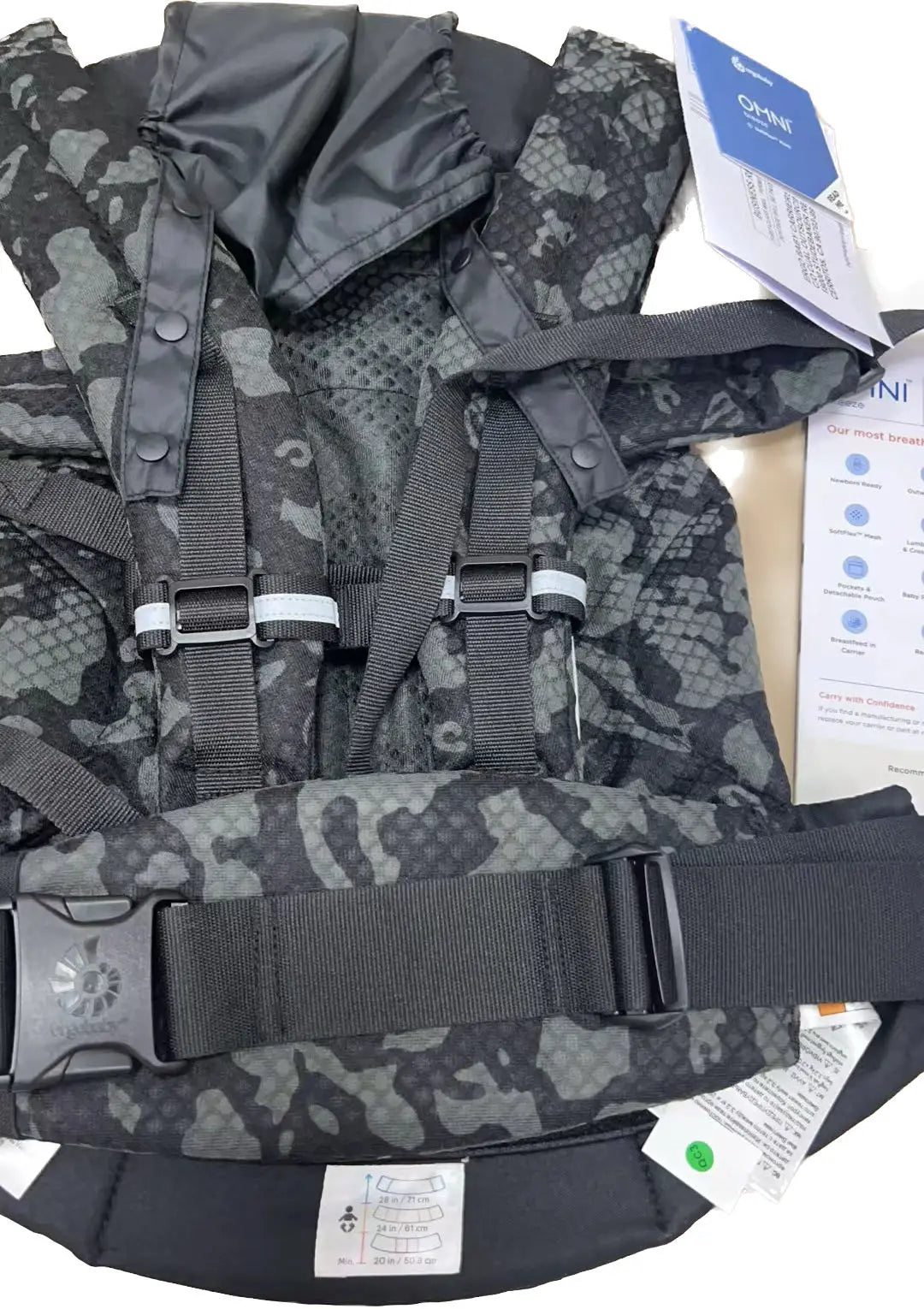 Portabebés Ergonómico Multiposición con Asiento a la Cadera( 0-36 meses)