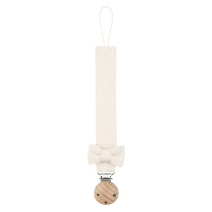Cadena Porta-Chupete de Madera y Algodón (24 cm)
