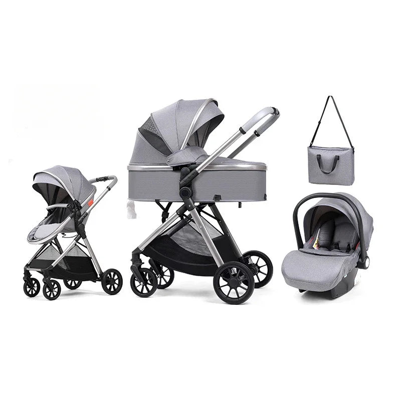 Cochecito 3-en-1 Plegable(+ Bolso Maternal)
