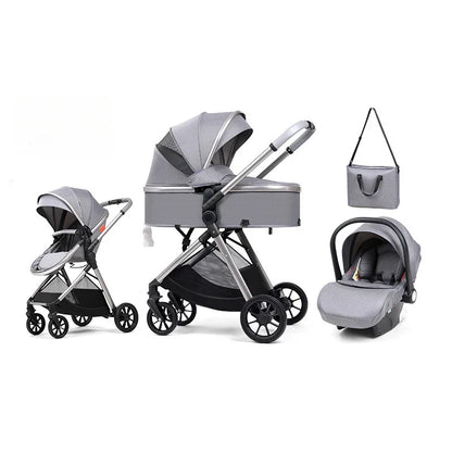 Cochecito 3-en-1 Plegable(+ Bolso Maternal)