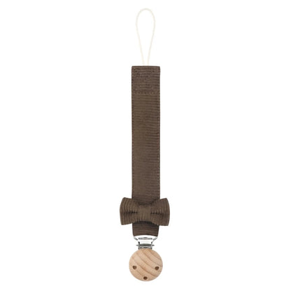 Cadena Porta-Chupete de Madera y Algodón (24 cm)