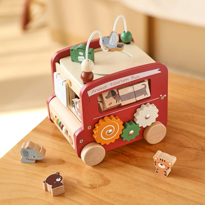 Bus de Actividades de Madera (2 colores)