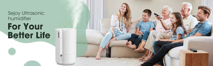 Humidificador silencioso ultrasónico, para bebés y niños con iluminación LED