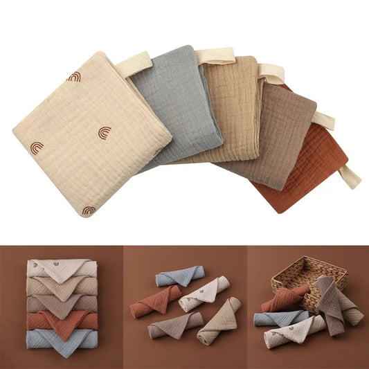 Pack 5 Toallitas de Muselina para Bebé (23×23 cm)  Descripción