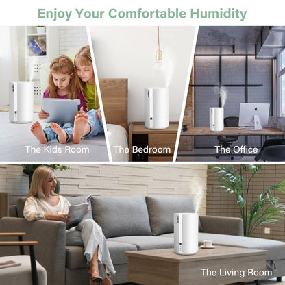 Humidificador silencioso ultrasónico, para bebés y niños con iluminación LED