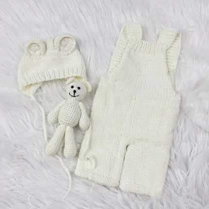Set Fotografía Recién Nacido 3 pzs – Oso (0–3 m)
