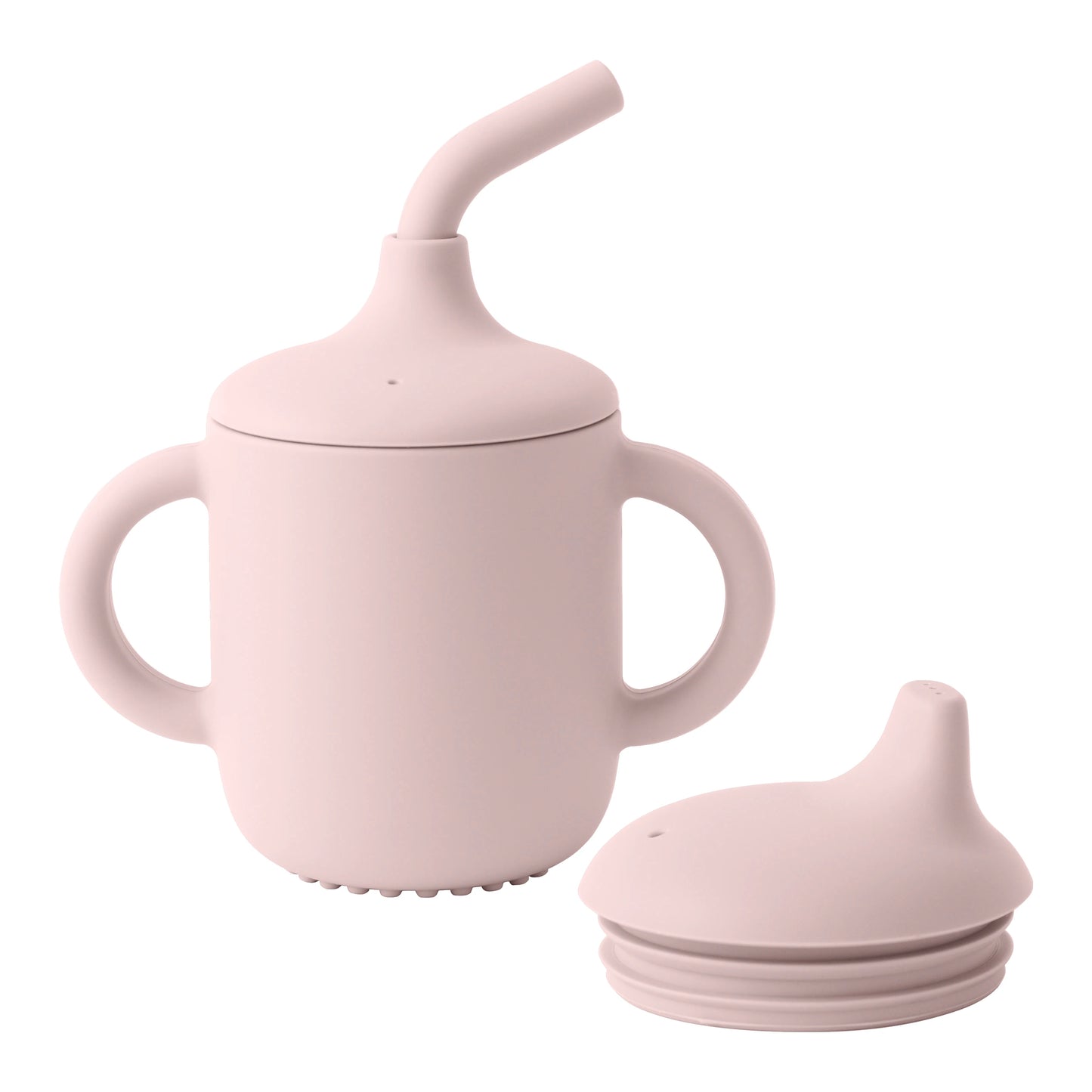 Taza de Silicona 2-en-1 con Pajita y Tapa Snack (150 ml)