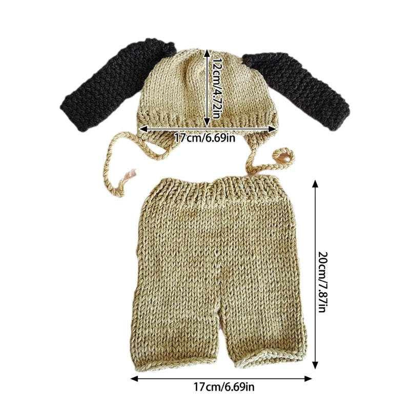 Conjunto para Fotografía de Recién Nacido (Unisex, 0–12 m)