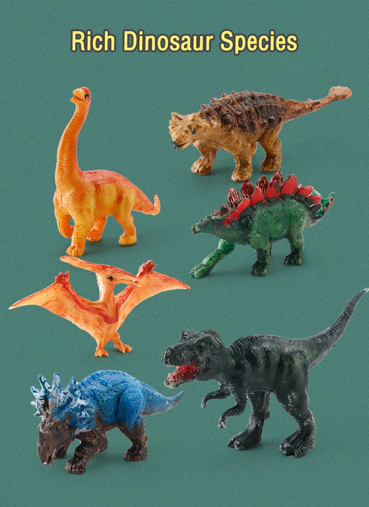 Kit de pintura de dinosaurios DIY sin pintar, juguetes de modelos en blanco para niños de más de 3 años