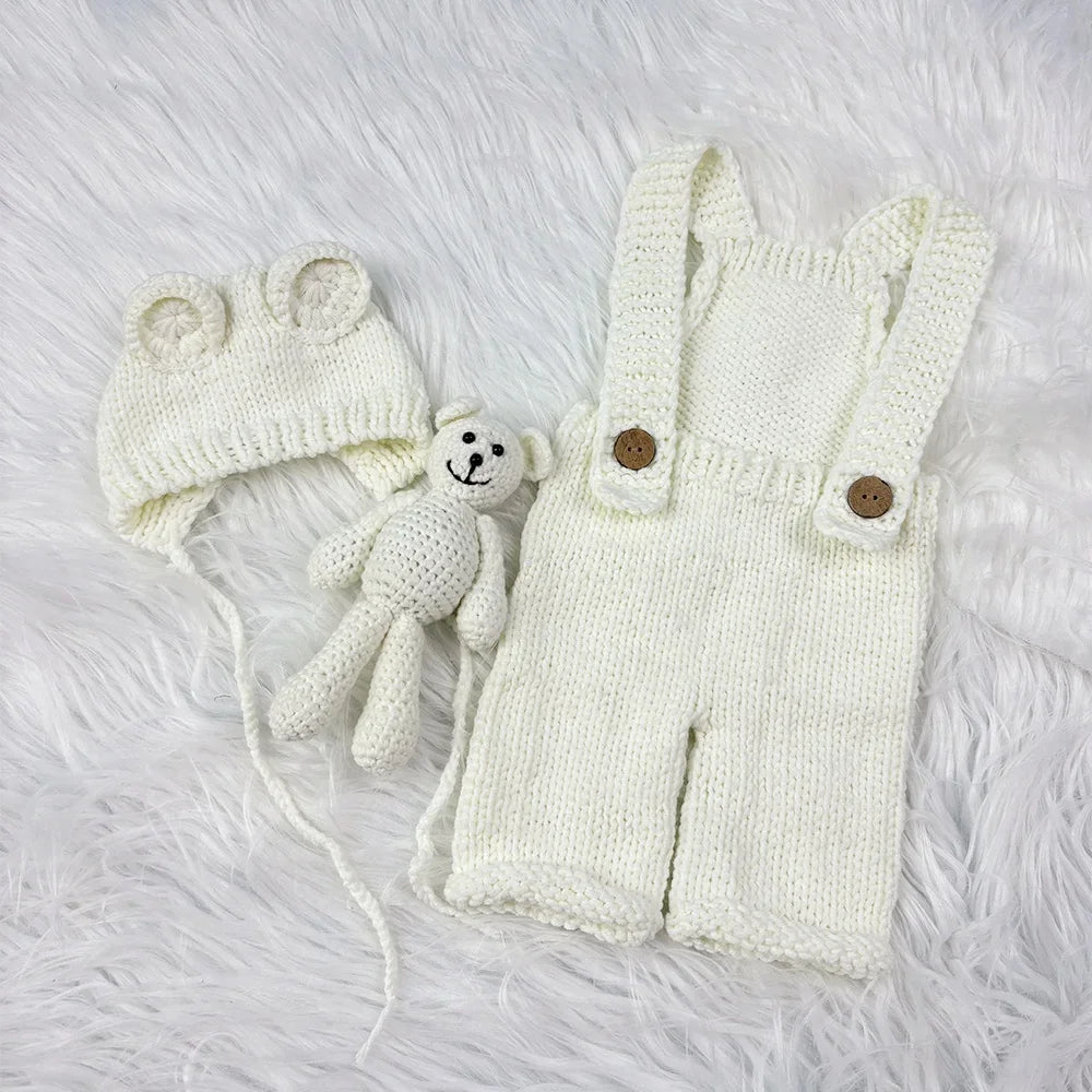 Set Fotografía Recién Nacido 3 pzs – Oso (0–3 m)